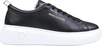 A|X Armani Exchange Sneakers - Dames - Sneakers - Zwart - 35 EU - Leer - Schoenen