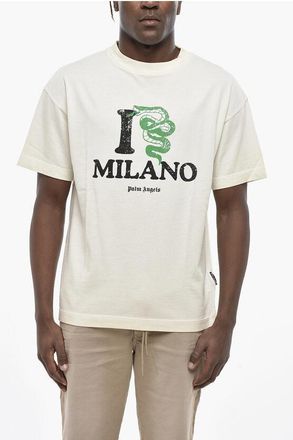 Palm Angels Cotton T-Shirt DOS MILANO With Print size 3xl