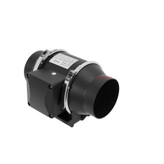 OEM Ventilador De Conducto En L&iacute;nea, Alto Caudal De Aire, Funcionamiento Silencioso, 100 Mm, Negro, 220 V, Ue