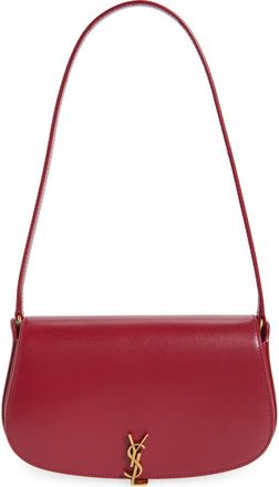 Saint Laurent Mini Cassandre Flap Leather Shoulder Bag in Raspberry Pink at Nordstrom