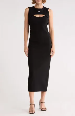 Off-white Cutout Dress in Black Night at Nordstrom Rack, Size X-Large