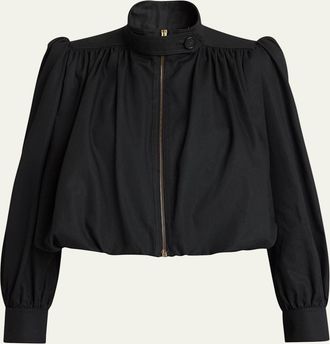 Chlo&eacute; Shirred Canvas Jacket