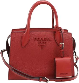 Prada Pre-owned Handbags, female, Red, Size: ONE SIZE Pre-owned Vintage Handbag