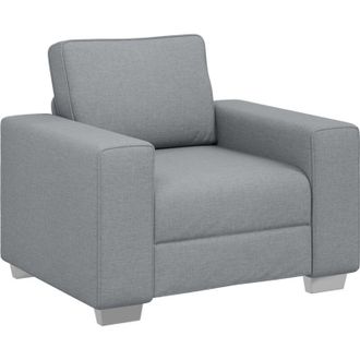 vidaXL Vidaxl - Sof&aacute; Con Coj&iacute;n Gris Claro 100 X 77 X 82 Cm Tela