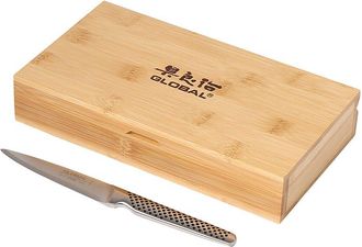 Global 6Pc Steak Set With Bamboo Box