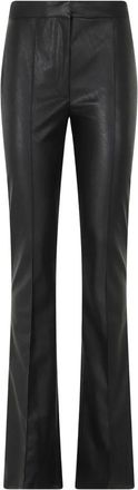 Elisabetta Franchi Ribbed Pants - Dames - Wijde Broeken - Zwart - M - Katoen - Broeken