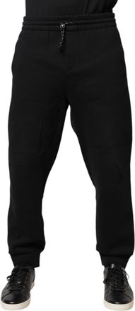 Dolce & Gabbana Black Logo Patch CottonJogger SweatMens Mens Pants (Pre-Owned)