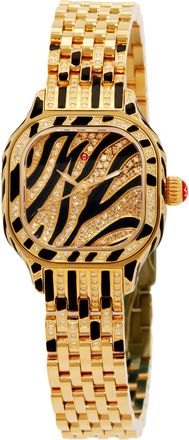Michele Meggie Mini Quartz Animal Print Dial Ladies Watch MWW33D000004