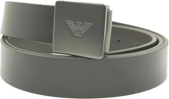 Emporio Armani Riemen Zwart - Heren - Riemen - Zwart - ONE Size - Leer - Accessoires