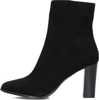 Notre-V Schoenen, Dames, Zwart, 40 EU, Su&egrave;de, Zwarte Su&egrave;de Enkellaarsjes