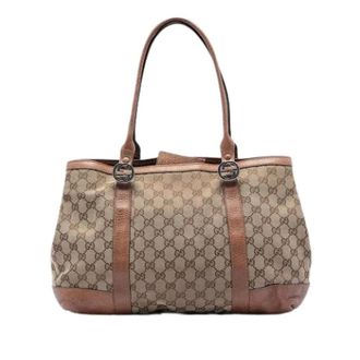 Gucci Pre-owned Tote Bags, female, Beige, Size: ONE SIZE Pre-owned Miss GG Tote Bag