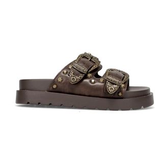 Buffalo Raya Ari West Platform Slider - female - Buffalo - Sliders - Brown - 4 UK - Shoes
