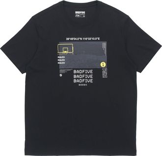 Li-Ning BadFive Graphic T-shirt Black AHSQ217-4