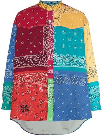 Children of the discordance Bandana Print Long Sleeve Shirt