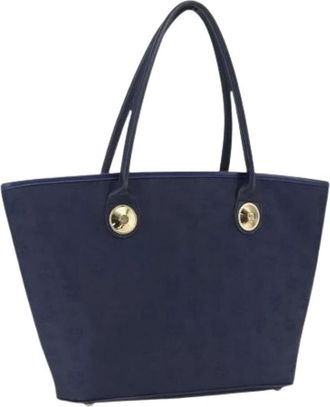 MCM Pre-owned Tote Bags, female, Blue, Size: ONE SIZE Pre-owned Tote Bag