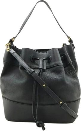 Loewe Pre-owned Bucket Bag - Pre-owned - Mujer - Negro - ONE SIZE