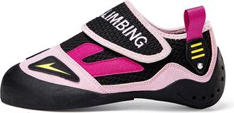 Generic Mens Rock Climbing Shoe for Sport Bouldering - Stylish Anti-Slip Durable Climbing Training Shoes for Men Women (Pink,5.5)