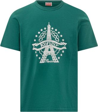 Kenzo Green Slim Crew Neck T-Shirt