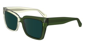 Calvin Klein Green Butterfly Ladies Sunglasses CKJ24606S 008 54