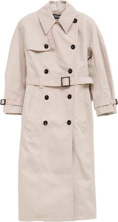 Jacquemus Belted Long Beige Trench Coat