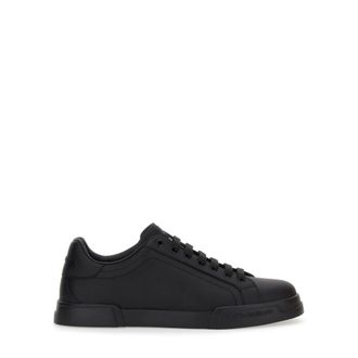 Dolce & Gabbana Schoenen, Heren, Zwart, 41 EU, Leer, Portofino Light Sneaker