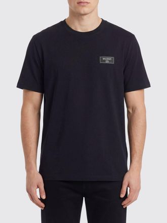 Balmain T-shirt in cotone basic con logo Balmain