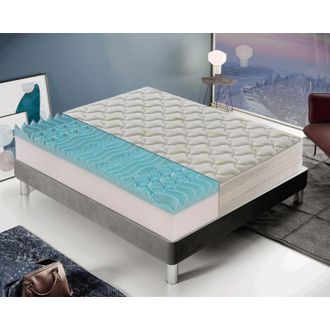 Materassi & Doghe Materassiedoghe - Materasso 200x200 in Memory Foam 9 Zone differenziate - Rivestimento allaloe