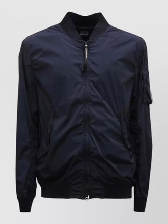 C.P. Company nylon bomber jacket ribbed cuffs hem pockets