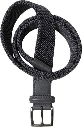 Anderson's Elastische Taric Riem - Heren - Riemen - Zwart - 90 CM - Leer - Accessoires