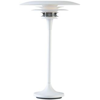 Belid Diablo L&aacute;mpara De Mesa Moderna Davinci 30 Cm Plana Blanca, Cable De Encendido 1x G9