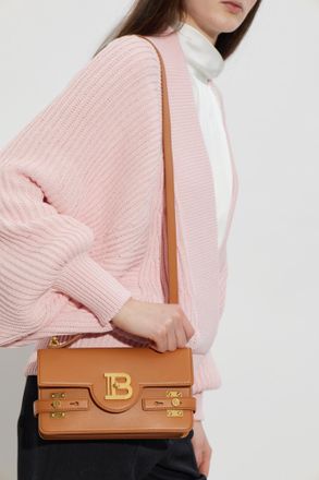 Balmain Handbag B-Buzz 24, Womens, Brown