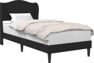vidaXL Estructura De Cama Negro 100 X 200 Cm Cuero Sint&eacute;tico Vidaxl