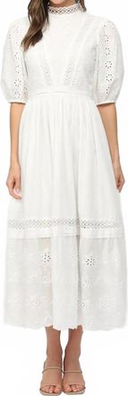 Fate Timeless Midi Dress In Ivory