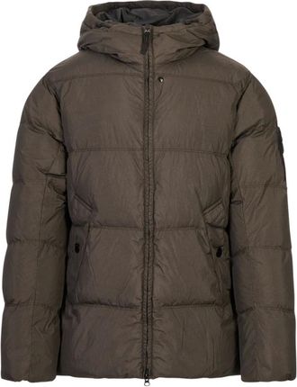 Stone Island All-Weather Cotton Canvas Ghost Hooded Jacket - male - Stone Island - Winter Jackets - Gray - 2XL - Jackets