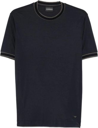Emporio Armani Logo T-shirt - Heren - T-shirts - Blauw - 2XL - Tops