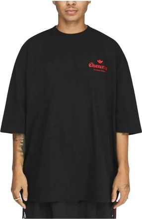 adidas Chavarria Dark Rose Tee - Heren - Sportshirts - Zwart - L - Polyester - Fitness