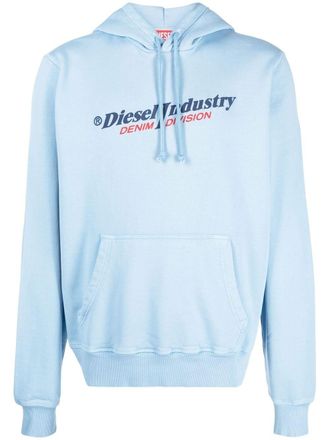 Diesel Hoodie met print - Blauw