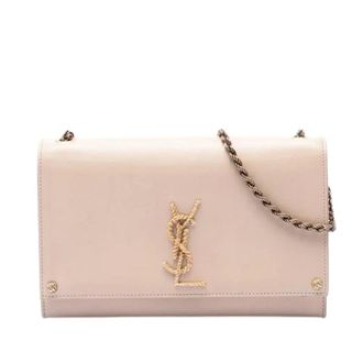 Saint Laurent Pre-owned Cross Body Bags, female, Beige, Size: ONE SIZE Pre-owned Kate Crossbody Bag