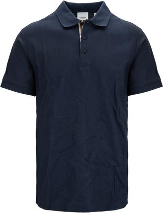 Burberry Polo Shirt met Knoopsluiting - Heren - Polos - Blauw - S - Katoen - Tops