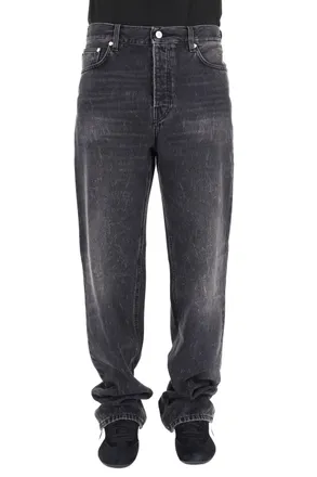 Haikure Relaxed Fit Black Denim Logan Jeans