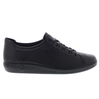 Ecco Ecco Soft 2.0 Leather Womens Lace Up Shoes - Black - Size:UK 5-5.5