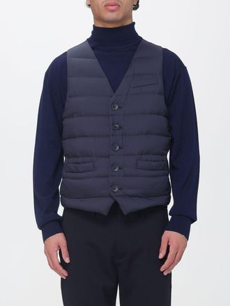 Herno Gilet imbottito in nylon trapuntato con scollo a V e bottoni