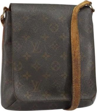 Louis Vuitton Pre-owned Cross Body Bags, female, Brown, Size: ONE SIZE Pre-owned Vintage Canvas Cross Body Bag