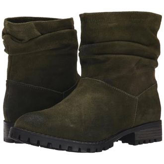 Chinese Laundry Womens Chinese Laundry Boots Olive Green Suede Ankle Bootie ZAP1325