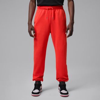 Nike Jordan Mens Jordan Flight Fleece Pants in Red | FV7251-673
