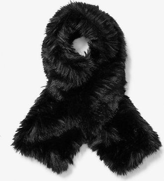 Michael Kors Faux Fur and Wool Scarf