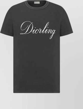 Dior crew neck short sleeve t-shirt design
