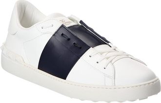 Valentino Rockstud Open Leather Sneaker