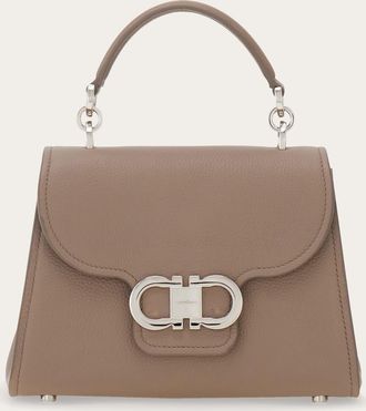 Ferragamo Donna Top handle Double Gancini (XS) Beige