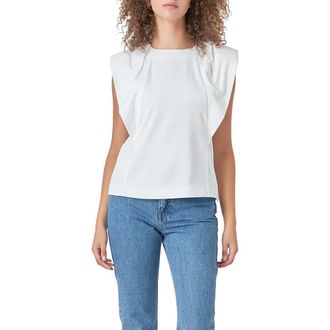 endless rose Sleeveless Top in White at Nordstrom Rack, Size X-Small